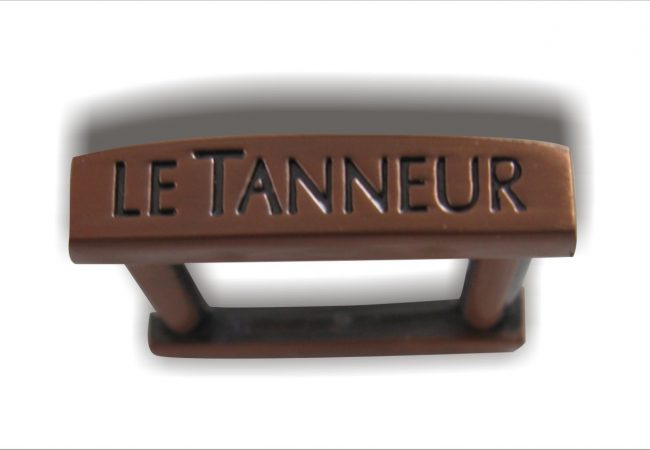 Metal chrome nameplate